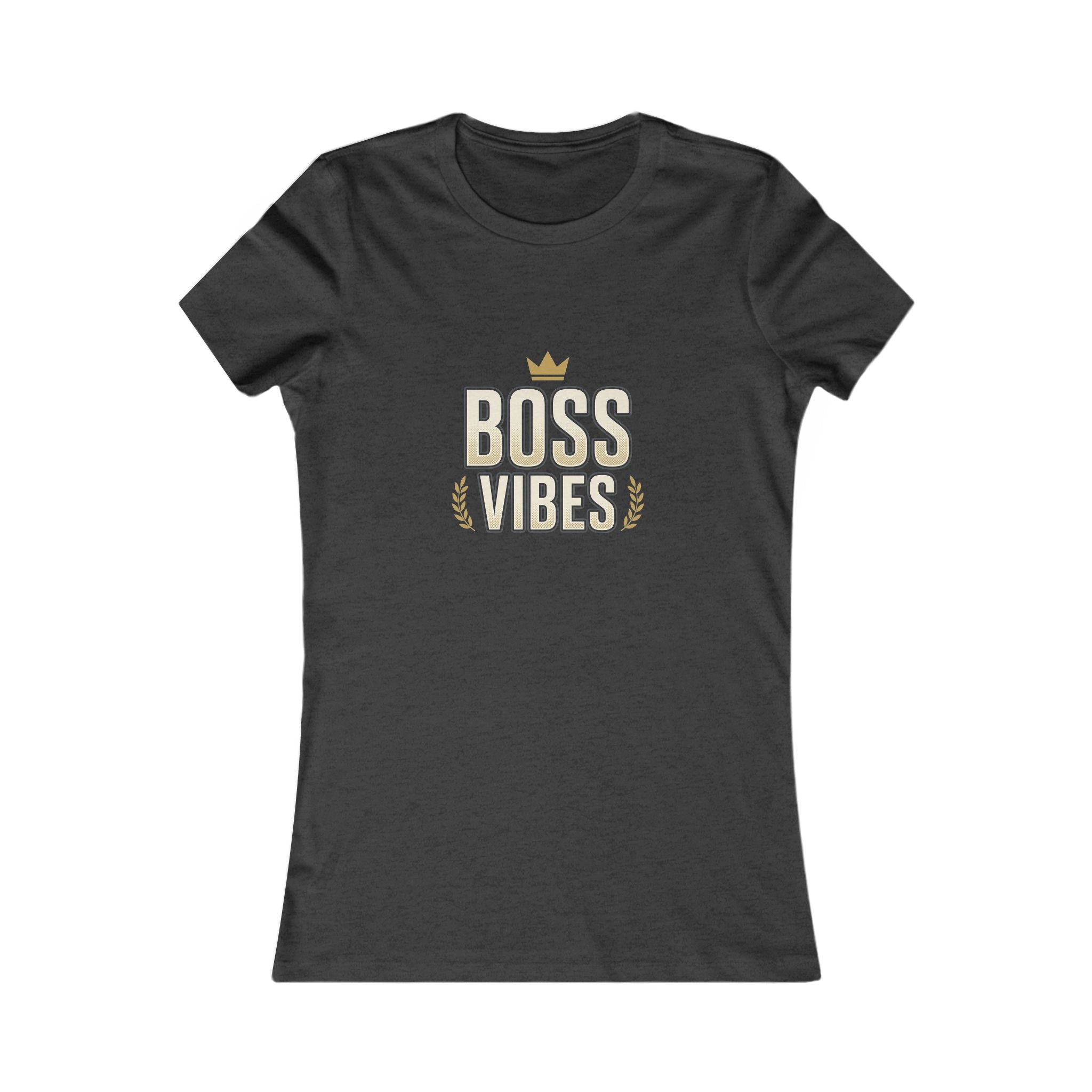 Boss Vibes Women's Tee – Empowering Crown Graphic Shirt