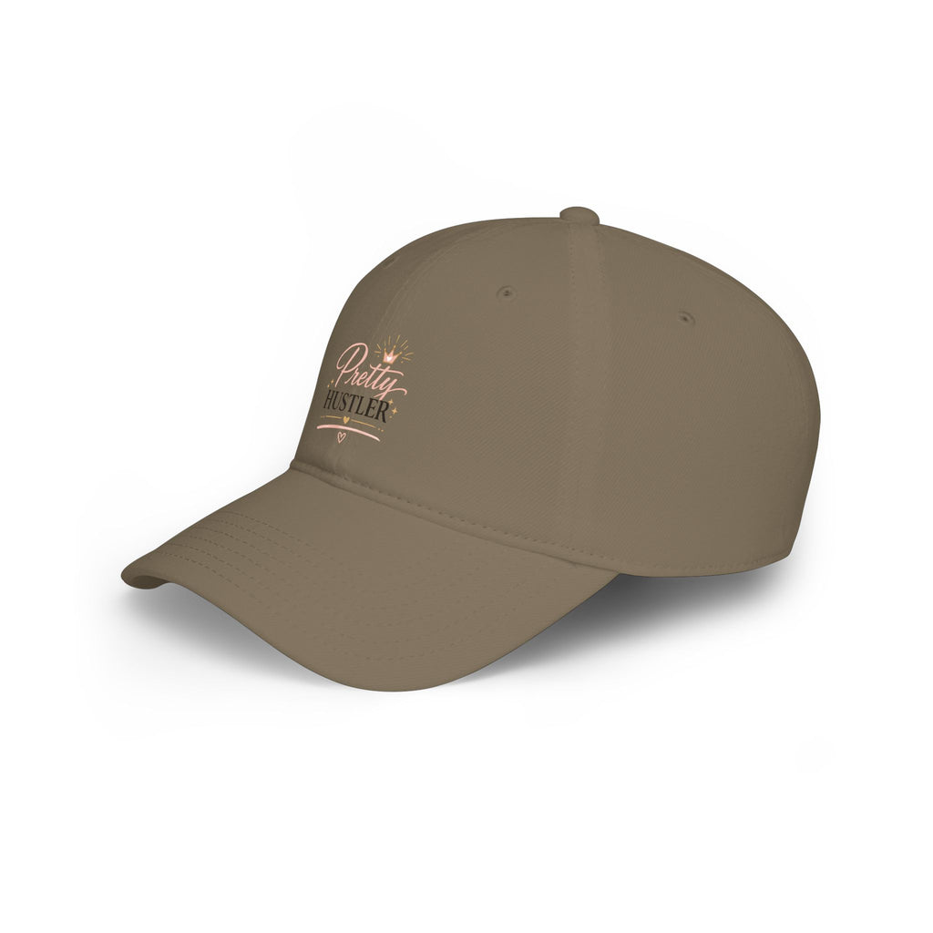 Pretty Hustler Baseball Cap — Embroidered Feminine Motivational Hat