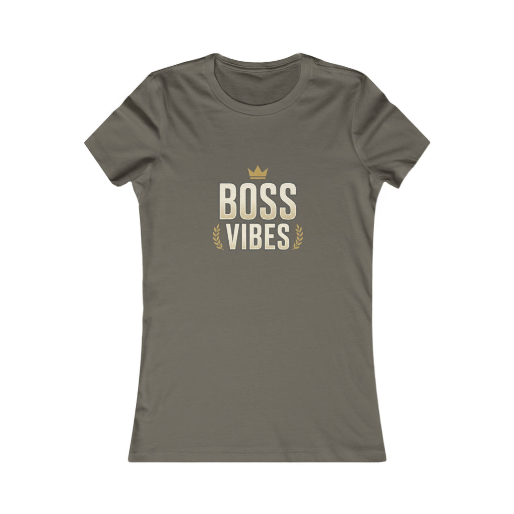 Boss Vibes Women's Tee – Empowering Crown Graphic Shirt