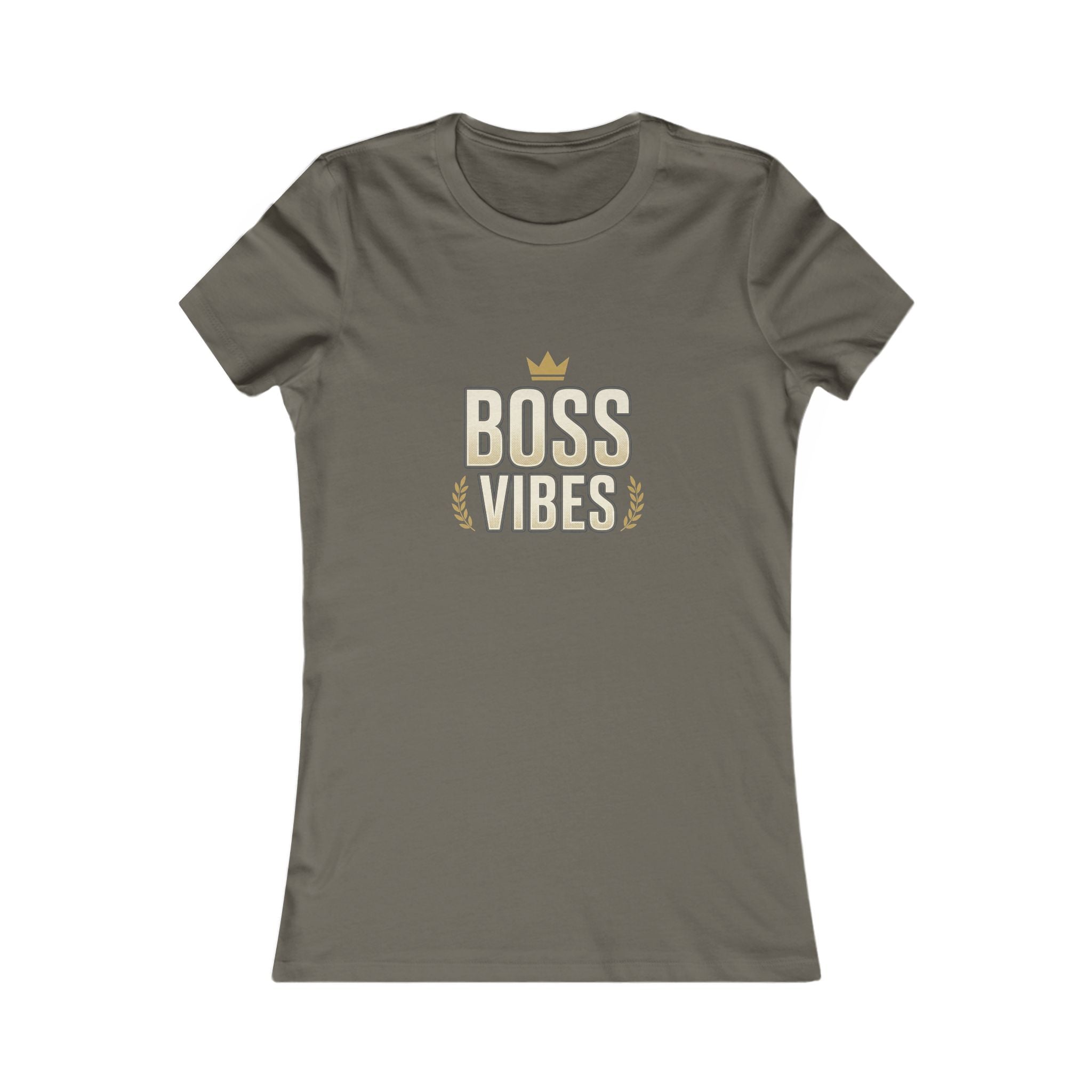 Boss Vibes Women's Tee – Empowering Crown Graphic Shirt