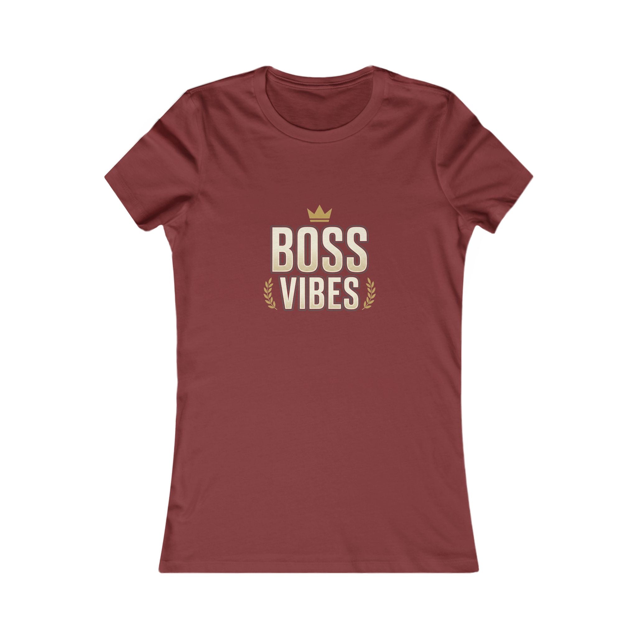 Boss Vibes Women's Tee – Empowering Crown Graphic Shirt
