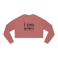 Cropped Sweatshirt — Badass Lady Graphic